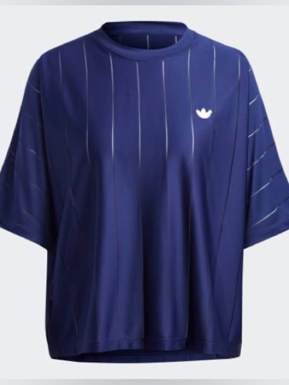 NWT adidas Originals Blue Version Night Sky Pinstripe Dolman Jersey Tee, M